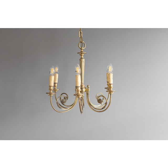 Vintage Edwardian Chandelier, 1930s For Sale - Image 3 of 8