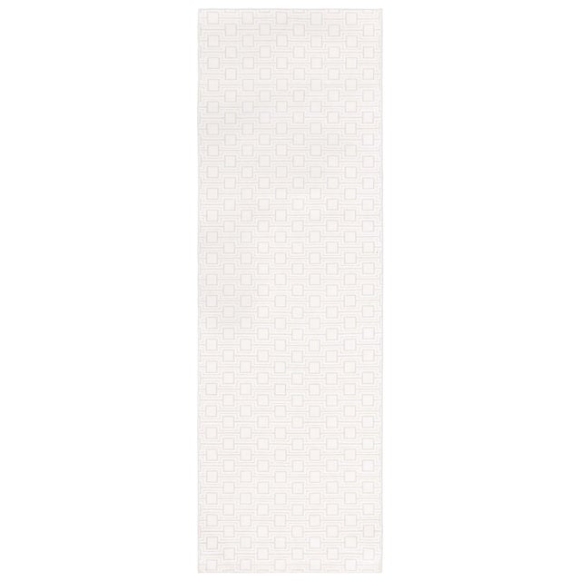 Contemporary Geometric Hand-Tufted Wool Runner by Doris Leslie Blau For Sale