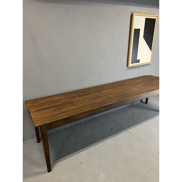 Big Farm Table in Ash with Zone Feet For Sale In Greensboro - Image 6 of 13