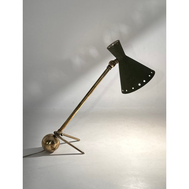 1950s Mid-Century Modern Table Lamps, Attrib. To Stilnovo Milano Italy - Set of 2 For Sale - Image 10 of 13