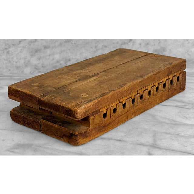 Antique Traditional 10-Row Wood Cigar Mold For Sale - Image 6 of 9