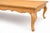 Mid 20th Century Extra Large French Provincial Solid Wood Coffee Table — 76” Blonde Wood Cocktail Table With Cabriole Legs For Sale - Image 9 of 12
