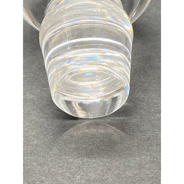 1980s Tiffany & Co. "Frank Lloyd Wright" Crystal Decanter Architectural Glass Design For Sale - Image 16 of 17