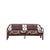 Miss lo bench in stained rattan, plywood and hr foam by popus editions. Dimensions: w 160 x d 38 x h 75 cm. Materials:...