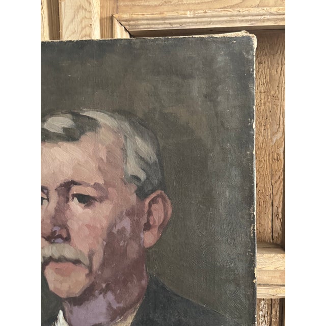 1920s Frank Tolles Chamberlin (1873–1961) – Portrait of a Gentleman – Oil on Canvas For Sale - Image 5 of 8