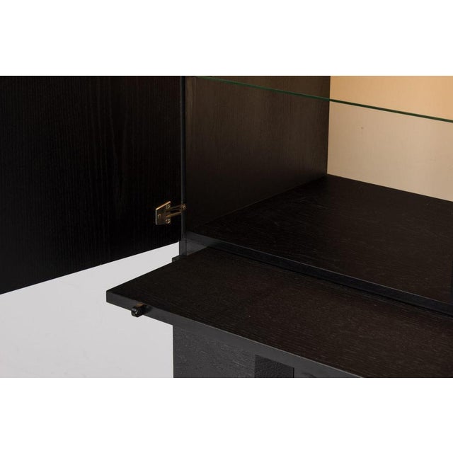 Graphic Bar Cabinet in Black from Maison Aurora, Belgium, 1975 For Sale - Image 14 of 18