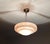 Metal Art Deco Pendant Light in Pink and White Marble Glass, 1930s For Sale - Image 7 of 18