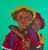 Emmanuel Akolo, Reckon, 2022 Acrylic on canvas 36 × 36 × 1.5 in Unique work Includes a Certificate of Authenticity...