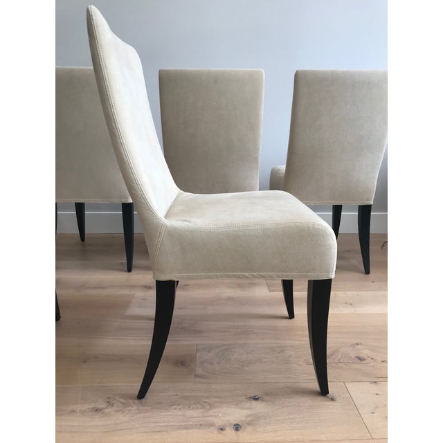 Contemporary Contemporary European Designed Wittmann Ultra-Suede Dining Room Chairs Set of 6 For Sale - Image 3 of 12