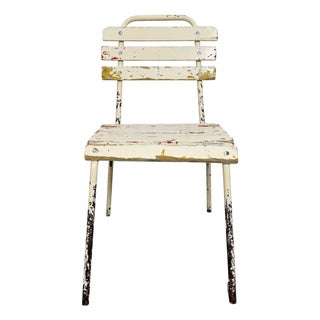 Vintage Industrial Beige Chair, 1960s For Sale