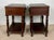 Brown Spanish Carved Wood Nightstands, 1930, Set of 2 For Sale - Image 8 of 13