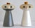 Mid-Century Modern 1980s David Gil for Bennington Potters Mr. Salt and Mrs. Pepper Ceramic Shakers Cork Stoppers For Sale - Image 3 of 12