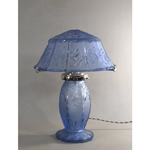 1930s French Art Deco Lamp by Pierre D' Avesn Lorrain Daum - 1930 France For Sale - Image 5 of 13