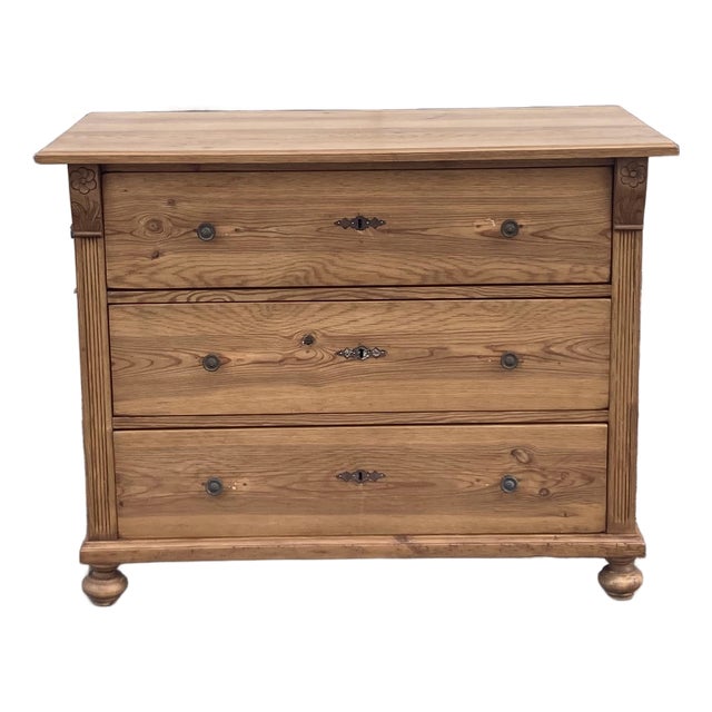 Pine Chest of Three Drawers, Germany For Sale