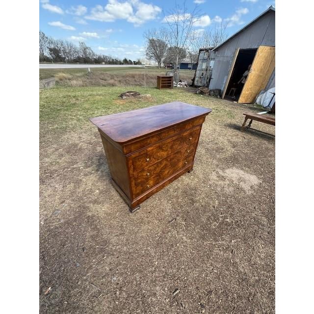 19th Century Louis Philippe Burl Walnut Chest of Drawer / Commodes For Sale - Image 11 of 18