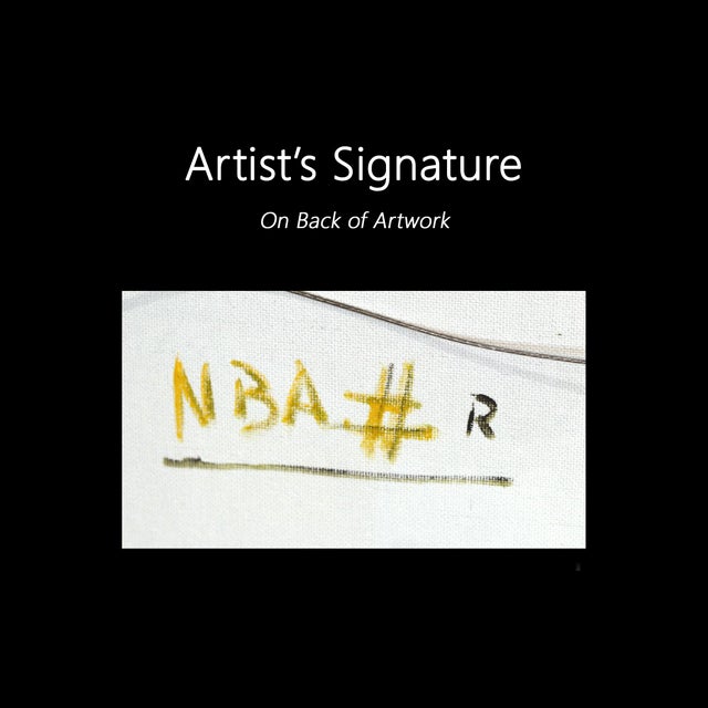 Nba R - Original Colorful Basketball Pop Art Oil Painting on Canvas For Sale - Image 9 of 9