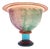Kosta Boda “Can Can” Compote Bowl by Kjell Engman, Signed Pastel Swedish Postmodern Art Glass For Sale