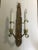 Arts & Crafts Hammered Brass Double Wall Sconces 1 or a Pair For Sale In Cleveland - Image 6 of 12