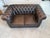 Brown Chesterfield Two-Seater Club Sofa in Brown, Austria For Sale - Image 8 of 14