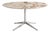 Round Table in Calacatta Marble and Chromed Steel by Florence Knoll for Knoll International, 1980 For Sale