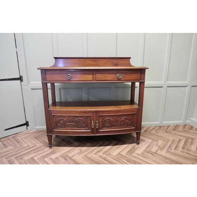 Late 19th Century Art Nouveau Carved Walnut Buffet, 1880s For Sale - Image 5 of 7