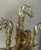 French Brass Horse Head Fireplace Tool Set For Sale - Image 4 of 12