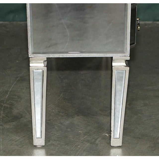 Decorative Venitian Bevelled Glass Dressing Vanity Table Desk Drawers by Aeg, 2010 For Sale - Image 13 of 18