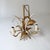 Vintage Metal Chandelier Lamp with Ears of Wheat attributed to Kogl Hans, 1970s, in Very Good conditions. Designed 1970 to...