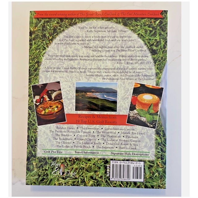 Golf Resort Cookbook - Par Fork! Signed First Edition - Pebble Beach, Greenbrier, Pinehurst - Recipes From 19 Legendary Courses For Sale - Image 4 of 9