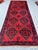 Tribal Turkmen Tribal Red Afghan Hand-Knotted Wool Runner - 5'1" X 13' For Sale - Image 3 of 11