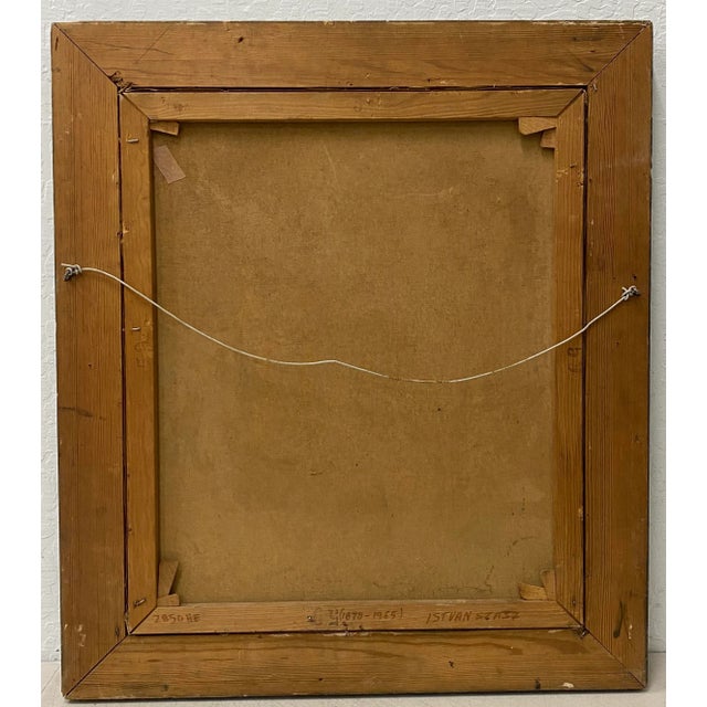 Istvan Szasz "Fortune Teller" Original Oil Painting C.1930 For Sale In San Francisco - Image 6 of 7