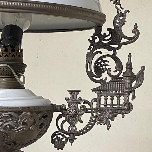 Vintage Oil Pendant Lamp, 1920s For Sale - Image 14 of 16
