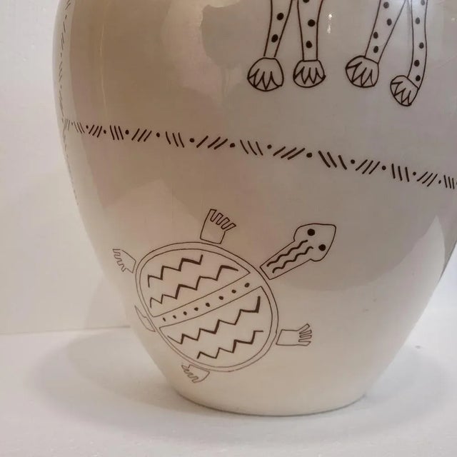 Ceramic Animal Vase, France, 1980s For Sale - Image 12 of 18
