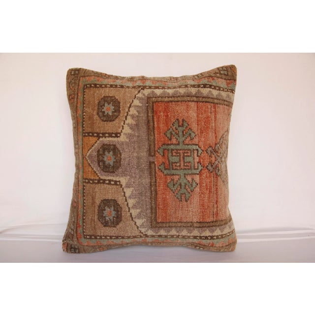 Contemporary Bohemian Decorative Vintage Rug Pillow Cover For Sale In Tampa - Image 6 of 13