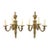 1920 Caldwell Gild Bronze Sconces 3 Lights Louis XVI Style - a Pair For Sale