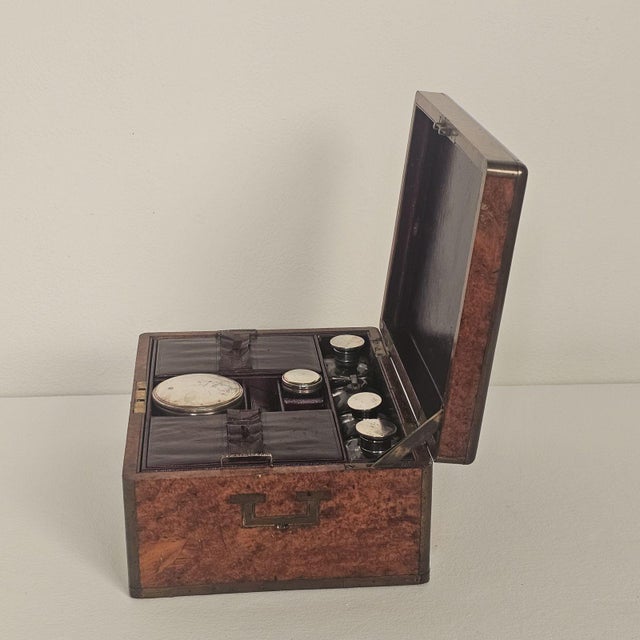 Burl Walnut Dressing Box, Victorian England, Circa 1870 For Sale - Image 9 of 9