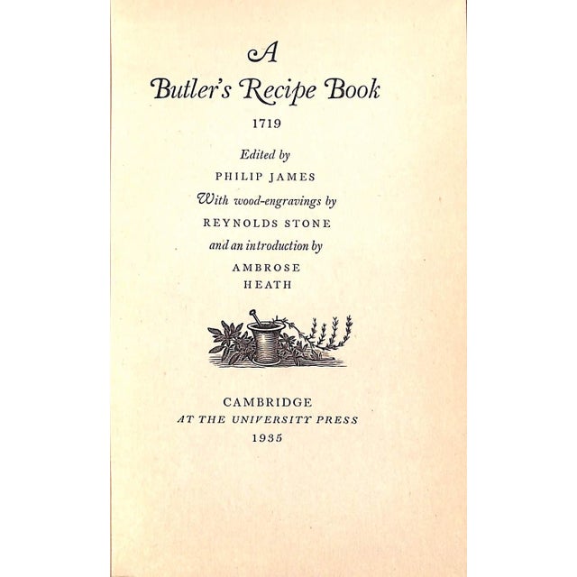 JAMES, Philip [edited by] [45] pp. w/ wood-engravings by Reynolds Stone and an introduction by Ambrose Heath University...