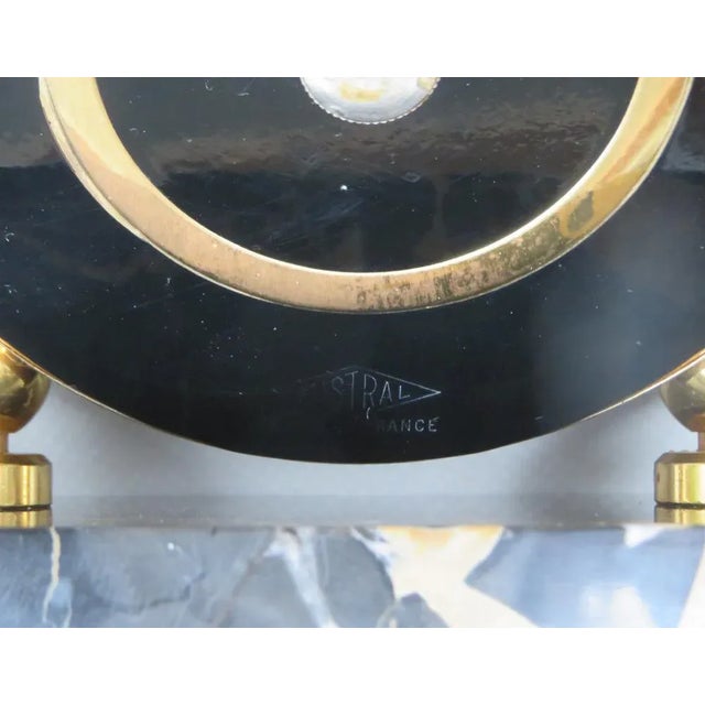 Black and Gilt Eternal Calendar with Marble Base from Mistral, France, 1920s For Sale - Image 11 of 12