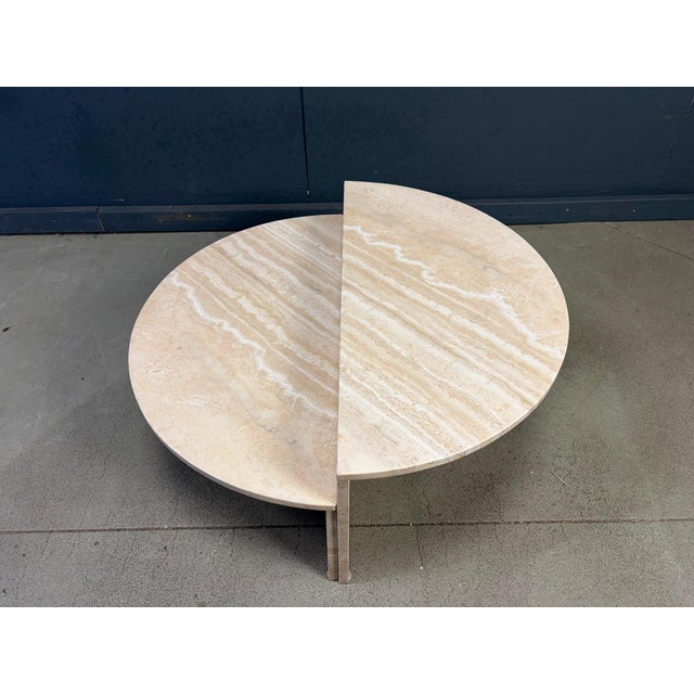 Vintage Travertine Coffee Table, 1970s For Sale - Image 3 of 9