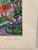 1990s Signed Peter Lee "Cable Car San Francisco" Framed Miniature Print, Blue Wood Frame For Sale - Image 10 of 13
