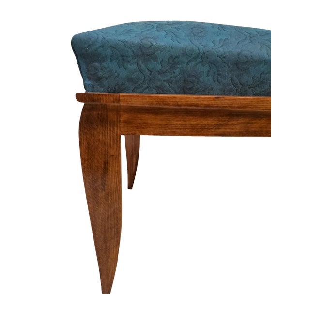 Mid 20th Century Mid 20th Century Set of Six Original French Mid Century Tall Back Dining Chairs With Nickel Mounts For Sale - Image 5 of 13