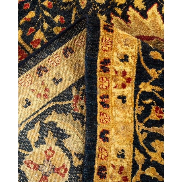 Mogul, One-of-a-Kind Hand-Knotted Area Rug in Black, 6' 2" x 8' 10" For Sale In New York - Image 6 of 8