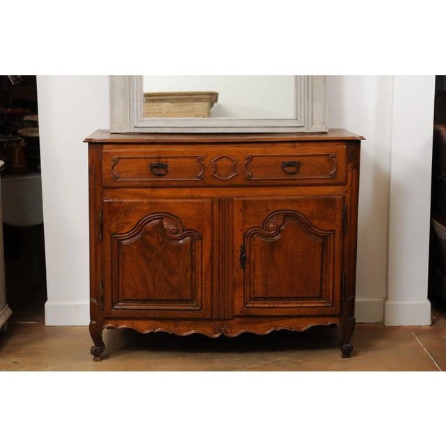 1750s French Louis XV Walnut Provençal Buffet For Sale - Image 9 of 12