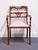 Traditional Vintage Antique Solid Mahogany Traditional Duncan Phyfe Style Dining Arm Chair For Sale - Image 3 of 10