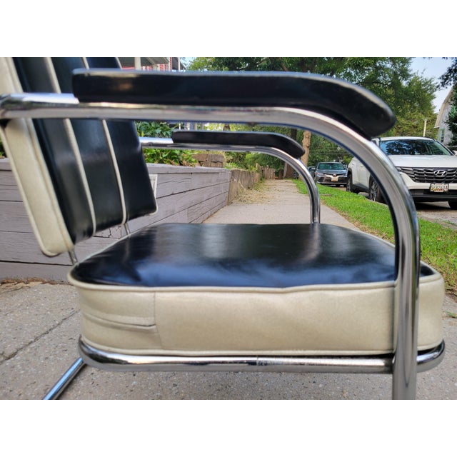 Mid 20th Century Mid 20th Century Streamline Art Deco Springer Club Chair For Sale - Image 5 of 17