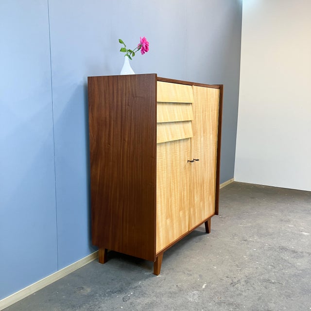 1960s Mid-Century Highboard in Figured Maple, 1960s For Sale - Image 5 of 13