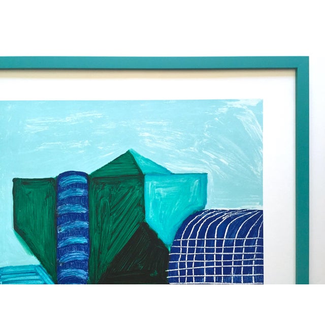 David Hockney Vintage 1989 Lithograph Print Framed