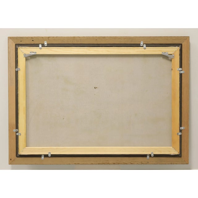 Mid 20th Century 20th Century Original Oil on Canvas - American Street Scene - Signed For Sale - Image 5 of 8