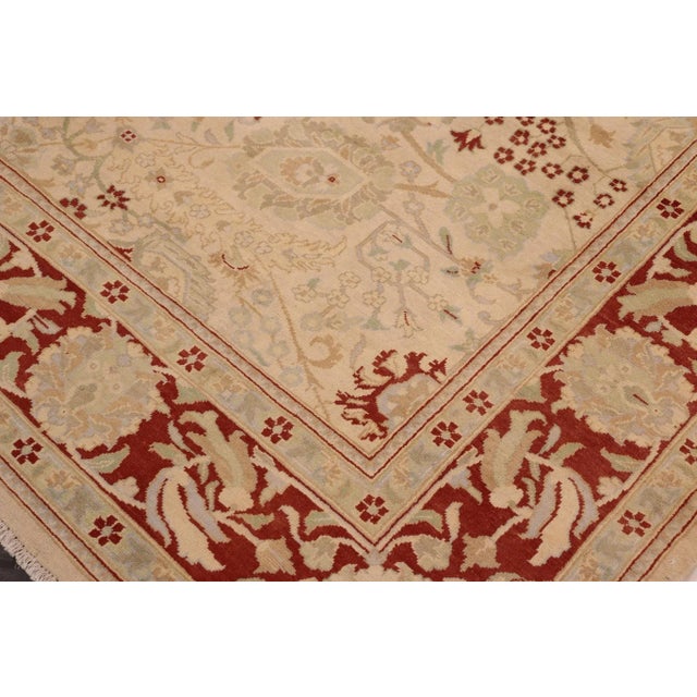 Oriental Ziegler Beige Brown Hand-Knotted Wool Rug - 8'1'' X 10'3'' For Sale In New York - Image 6 of 8