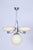 Art Deco Chandelier in Chrome-Plated Steel and Opal Glass, Czech, 1920s For Sale - Image 6 of 10